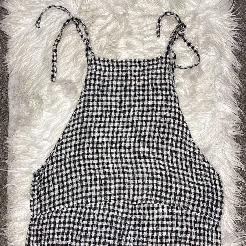 Meg by Design linen gingham dungarees overalls - Picture 8 of 10